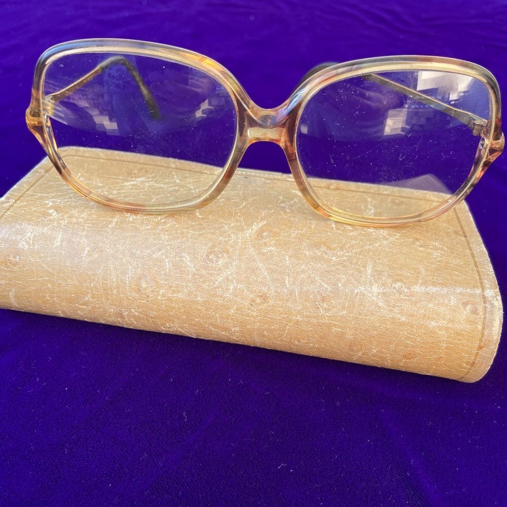 125 Rodenstock Eyeglass Frame Germany Brown Clear